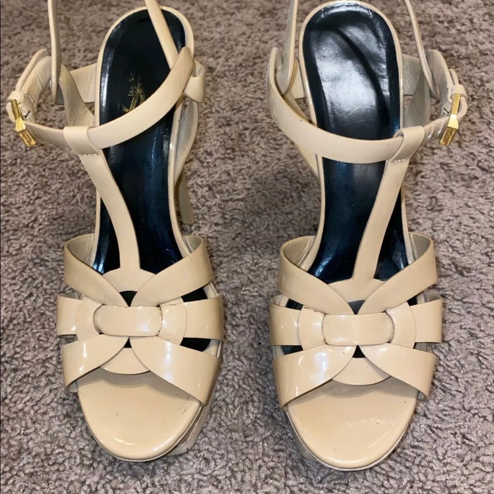 Saint Laurent Tribute Platform Sandal Size 40 US 9